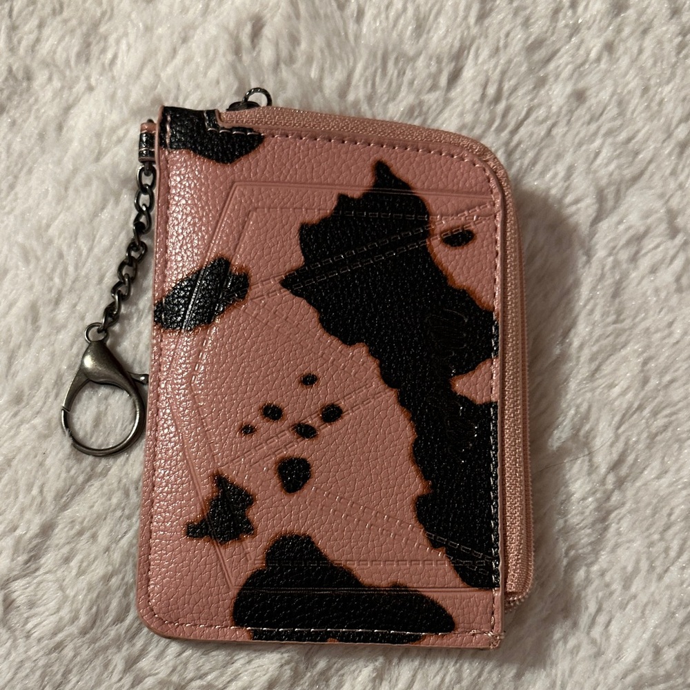 Wrangler Pink and Black Spotted Card Holder - Picture 2 of 3